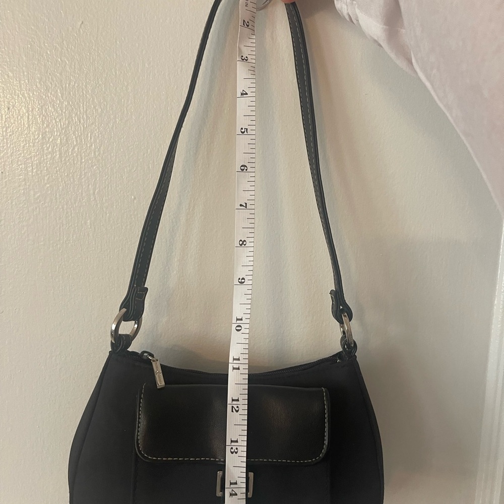 Vintage Y2K Frankie & Johnnie Black Mini Shoulder Bag - Picture 13 of 15